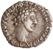 Denarius - Marcus Aurelius CLEM; Clementia obverse image