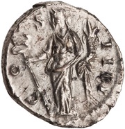 Denarius - Antoninus Pius COS IIII; Felicitas, Rome, 150-151 reverse image