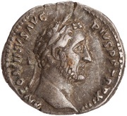 Denarius - Antoninus Pius COS IIII; Genius obverse image