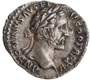 Denarius - Antoninus Pius COS IIII; Fortuna obverse image