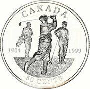 50 Cents - Elizabeth II 1904 Open Golf Championship reverse image