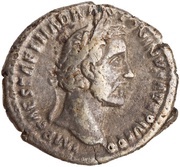 Denarius - Antoninus Pius PAX; Pax obverse image