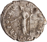 Denarius - Antoninus Pius PAX; Pax, Rome, 151-152 reverse image