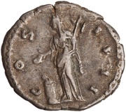 Denarius - Antoninus Pius COS IIII; Vesta, Rome, 153-154 reverse image