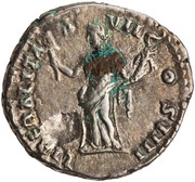 Denarius - Antoninus Pius LIBERALITAS VII COS IIII; Liberalitas, Rome, 153-154 reverse image