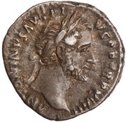 Denarius - Antoninus Pius COS IIII; Vesta obverse image