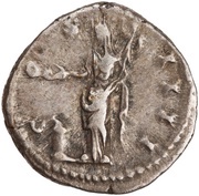 Denarius - Antoninus Pius COS IIII; Vesta, Rome, 154-155 reverse image