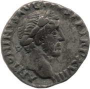 Denarius - Antoninus Pius FELICITATI AVG COS IIII; Felicitas obverse image