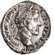 Denarius - Antoninus Pius COS IIII; Fortuna obverse image