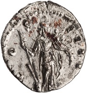 Denarius - Antoninus Pius COS IIII; Fortuna, Rome, 155-156 reverse image