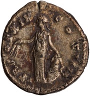 Denarius - Antoninus Pius TR POT XIX COS IIII; Annona, Rome, 155-156 reverse image