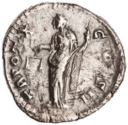 Denarius - Marcus Aurelius TR POT X COS II; Aequitas, Rome, 155-156 reverse image