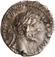 Denarius - Antoninus Pius TR POT XXI COS IIII; Annona obverse image