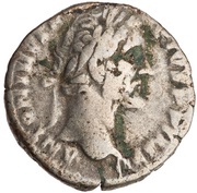 Denarius - Antoninus Pius TR POT XXI COS IIII; Annona obverse image