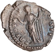Denarius - Marcus Aurelius TR POT XII COS II; Felicitas, Rome, 157-158 reverse image