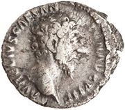 Denarius - Marcus Aurelius TR POT XII COS II; Spes obverse image