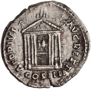 Denarius - Antoninus Pius AED DIVI AVG REST COS IIII, Rome, 158-159 reverse image