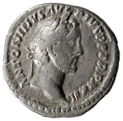 Denarius - Antoninus Pius SALVS AVG COS IIII; Salus obverse image