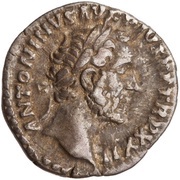 Denarius - Antoninus Pius TEMPL DIVI AVG REST COS IIII obverse image