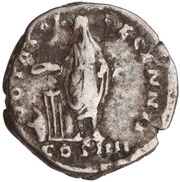 Denarius - Antoninus Pius VOTA SOL DECENN II COS IIII, Rome, 158-159 reverse image