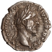 Denarius - Antoninus Pius VOTA SVSCEP DECENN III COS IIII obverse image