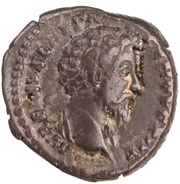 Denarius - Marcus Aurelius TR POT XIII COS II; Spes obverse image