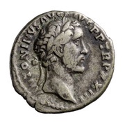 Denarius - Antoninus Pius SALVS AVG COS IIII; Salus obverse image