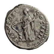 Denarius - Antoninus Pius SALVS AVG COS IIII; Salus, Rome, 159-160 reverse image