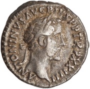 Denarius - Antoninus Pius CONG AVG VIIII COS IIII; Liberalitas obverse image