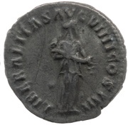Denarius - Antoninus Pius LIBERALITAS AVG VIIII COS IIII; Liberalitas, Rome, 160-161 reverse image