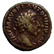 Denarius - Marcus Aurelius CONCORD AVG TR P XV COS III; Concordia and Spes obverse image