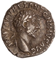 Denarius - Marcus Aurelius CONCORD AVG TR P XV COS III; Concordia and Spes obverse image