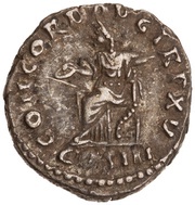 Denarius - Marcus Aurelius CONCORD AVG TR P XV COS III; Concordia and Spes, Rome, 161 reverse image