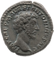 Denarius - Marcus Aurelius FEL TEMP TR P XV COS III; Felicitas obverse image