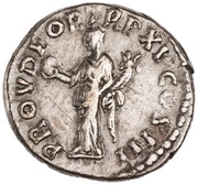 Denarius - Marcus Aurelius PROV DEOR TR P XV COS III; Providentia, Rome, 161 reverse image