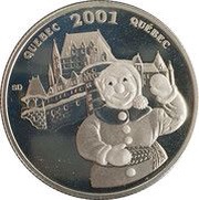 50 Cents - Elizabeth II Quebec Carnival, Canada, 2001 reverse image