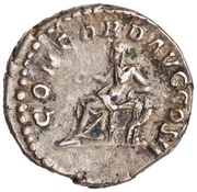 Denarius - Lucius Verus CONCORD AVG COS II; Concordia, Rome, 161 reverse image