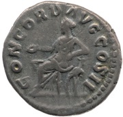 Denarius - Lucius Verus CONCORD AVG COS II; Concordia and Spes, Rome, 161 reverse image
