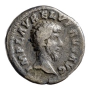 Denarius - Lucius Verus CONCORD AVG TR P COS II; Concordia and Spes obverse image