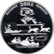 50 Cents - Elizabeth II Nunavut Toonik Tyme, Canada, 2001 reverse image