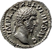 Denarius - Lucius Verus PROV DEOR TR P COS II; Providentia obverse image
