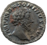 Denarius - Marcus Aurelius CONCORD AVG TR P XVI COS III; Concordia and Spes obverse image