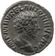 Denarius - Marcus Aurelius CONCORD AVG TR P XVI COS III; Concordia and Spes obverse image