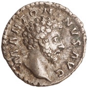 Denarius - Marcus Aurelius CONCORD AVG TR P XVI COS III; Concordia and Spes obverse image