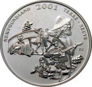 50 Cents - Elizabeth II Newfoundland Folk Festival, Canada, 2001 reverse image