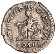 Denarius - Marcus Aurelius CONCORD AVG TR P XVI COS III; Concordia and Spes, Rome, 161-162 reverse image