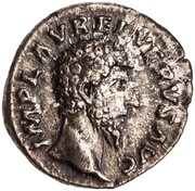 Denarius - Lucius Verus PROV DEOR TR P II COS II; Providentia obverse image