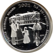 50 Cents - Elizabeth II Festival of the fathers, Canada, 2001 reverse image