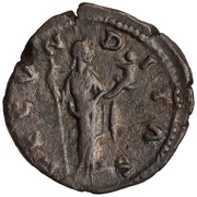 Denarius - Faustina the Younger FECVNDITAS; Fecunditas, Rome, 161-175 reverse image