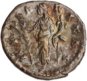 Denarius - Faustina the Younger HILARITAS; Hilaritas, Rome, 161-175 reverse image